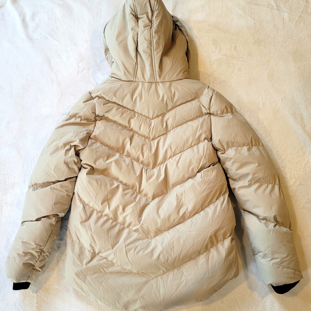 Saint & Sinner White Hooded Puffer Jacket NWT S - Picture 2 of 6